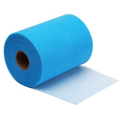 qualidade  Organic Plain Mesh Fabric Wholesale Tulle Fabric Soft 100% Polyester Tulle Roll fábrica